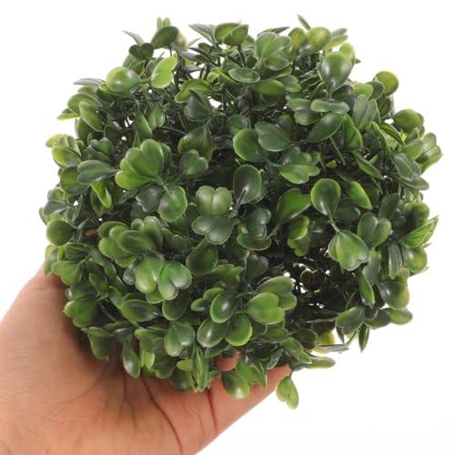 GANAZONO 8 Pcs Artificial Topiary Balls Simulation Plant Grass Balls Boxwood Balls Hanging Green Leaves Plant for Wedding Backyard Balcony Garden Decor - Image 4