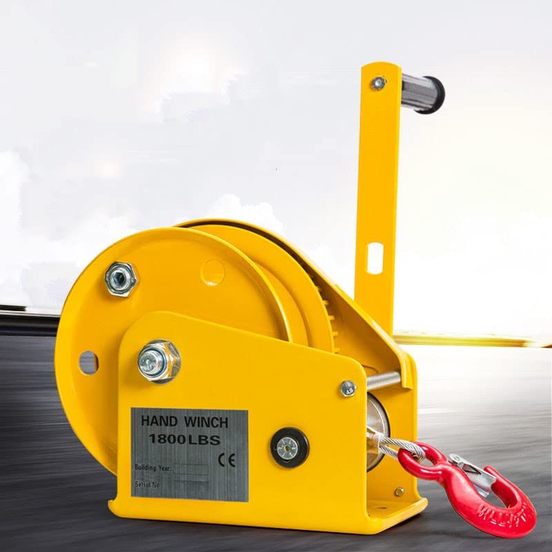 Buy Heavy Duty Hand Winch with Steel Cable, Hand Crank, Manual Operated