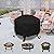 Easy-Going Outdoor Fire Pit Cover Round 32" Dx16 H, Durable Outdoor Gas Firepit Cover, Waterproof and Weatherproof Cover for Fire Pit, Black