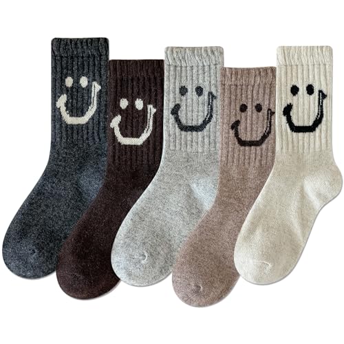 Image of IIG Winter Warm Wool Socks for Women Original Design Trendy Boot Socks Ideal Gift