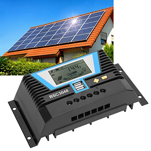 Regulador De Carga Solar, Regulador De Panel Solar Resistente Al Agua, Control De Carga Con Pantalla Lcd, BaterÃa De Litio, Compatible Con Controlador Solar Bsc3048, 30 A, 12 V 24 V 36 V 48 V Regulador De Carga Solar, Regulador De Panel Solar Resistente Al Agua, Control De Carga Con Pantalla Lcd, BaterÃa De Litio, Compatible Con Controlador Solar Bsc3048, 30 A, 12 V 24 V 36 V 48 V