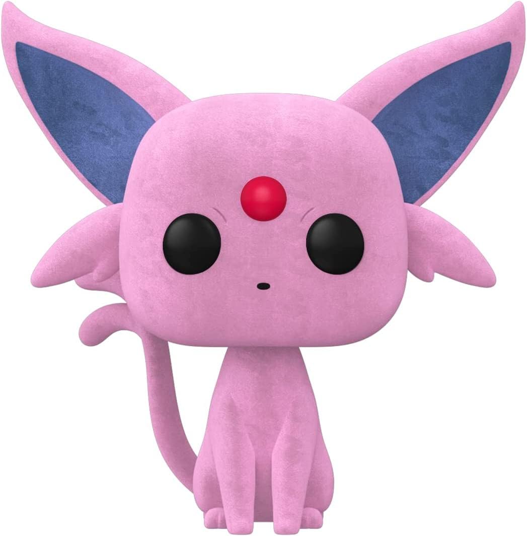 FunkoPop! Games: Pokemon - Espeon Flocked, Amazon Exclusive