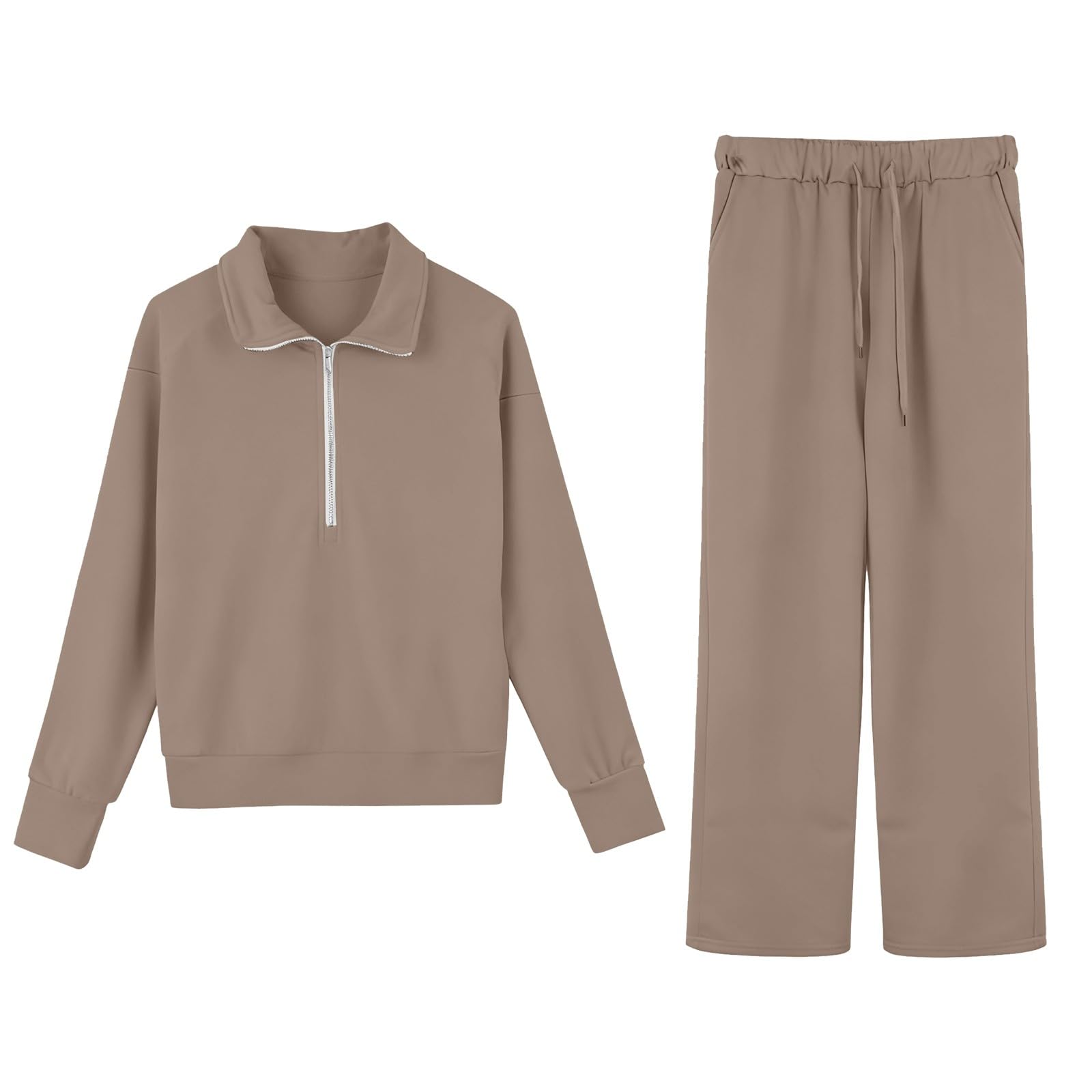 Set sportivo da donna con felpa corta – abbigliamento sportivo lounge wear
