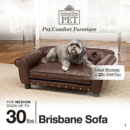 Enchanted Home Pet Brisbane Tufted Pet Bed Brown Medium