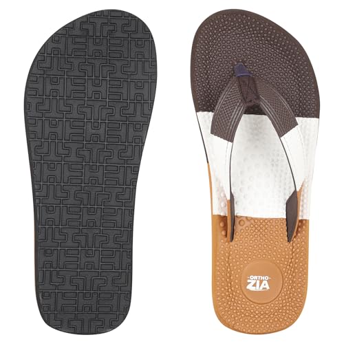 Image of Men's Orthopedic Comfort Flip Flops Slippers | Cushioned Footbed | Anti-Slip Sole | Men,s Slippers