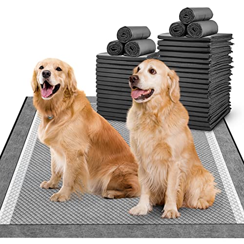 Image of MIZOK Pee Pads for Dogs Charcoal Disposable No Leak XXL Large 36x36in 25Ct