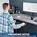 VIVO Large Under Desk 27 x 11 inch Computer Keyboard and Mouse Tray with Swinging Height Adjustment, 12 Settings, Platform Drawer for Typing, Black, MOUNT-KB08S