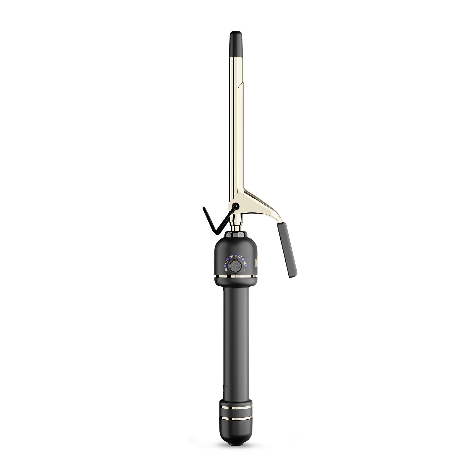 HOT TOOLS New and Improved 24K Gold Professional 1/2" Extended Barrel Curling Iron with Clamp for Super Tight Curls | 24K Gold Technology for Long-Lasting Results & Longer Barrel for Easy Styling