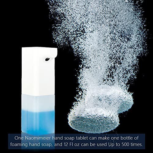 Automatic Touchless Foaming Soap Dispenser Rechargeable Electric Naomimeier Hands-Free No Touch Infrared Motion Sensor Soap Dispenser Pump For Kids Bathroom Kitchen Office Hotel Countertop 12Oz/350Ml #TOP2