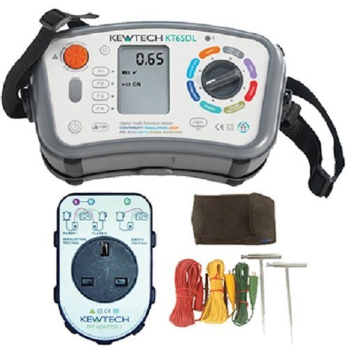 Kewtech KT65 DL Multifunction Tester + Free Pat Adapter & Access Kit