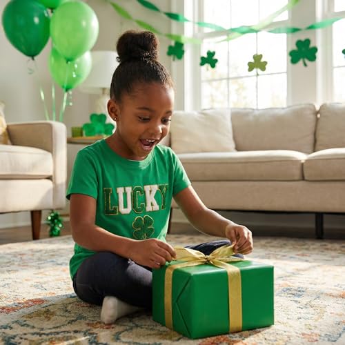 Image of Kids St. Patrick's Day Shirt Boys and Girls Green T-Shirt Clothing 4-12 Years