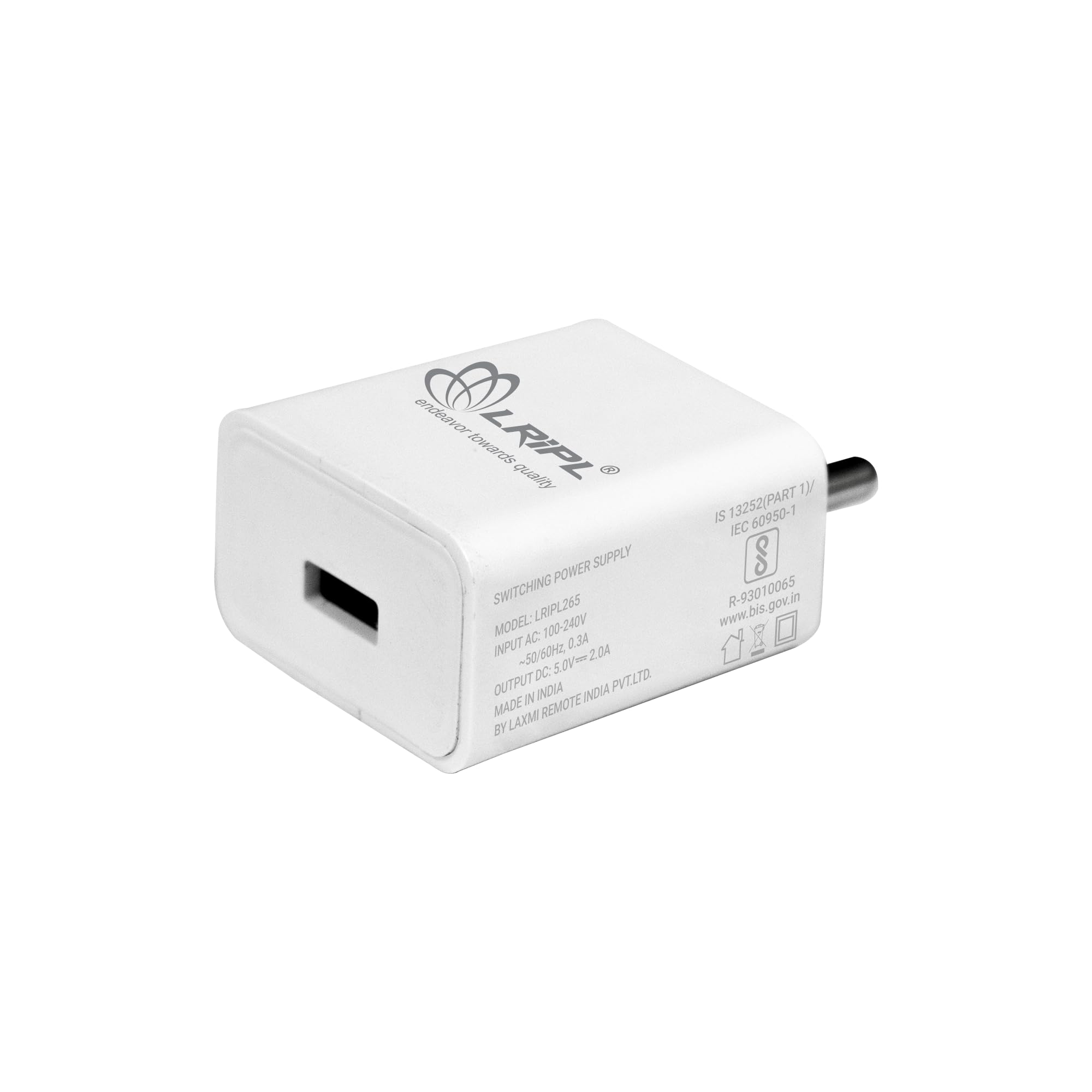 LRIPL USB Charger 5V 2A 10W Fast Charging Adapter | BIS Certified Wall Charger for Smartphones, Power Banks, Bluetooth Devices | Safe, Durable & Compact Mobile Charger – White-image-30