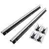 Linear Rail 2Pcs SBR20-600mm Linear Rail Guide, SBR20 Linear Slide Rails with 4Pcs SBR20UU Carriage Bearing Blocks, 20mm Linear Rail Kit SBR20 Linear Guide for Automated Machines