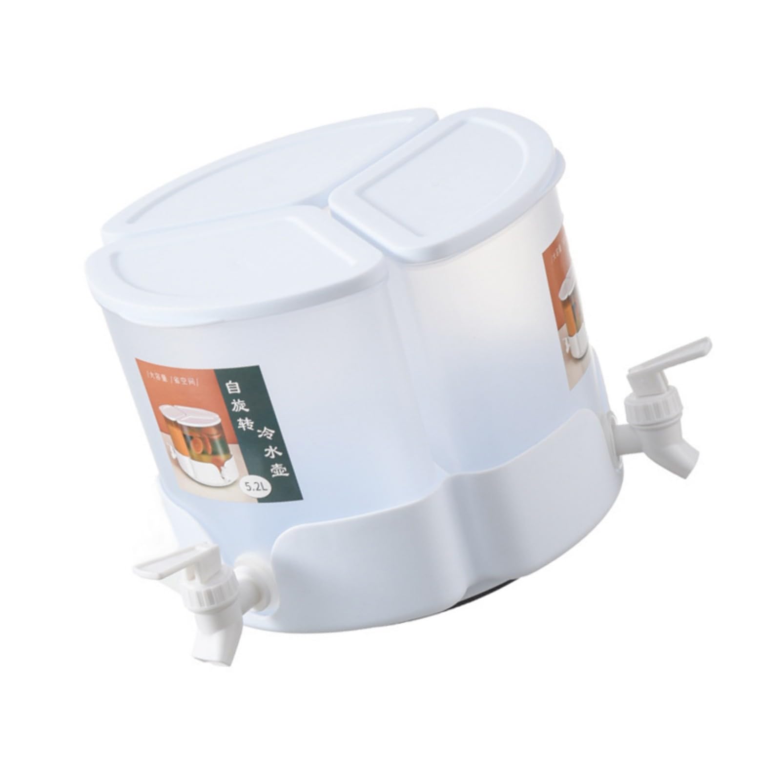 High Capacity Beverage Container 360 Degree Rotatable Tap Cold Water Dispensing Systems Sturdy PP Materials for Daily Use Portable Cold Water Tank with Tap