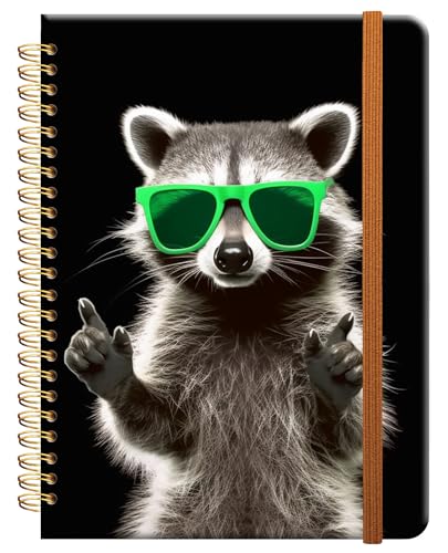 Cahier A5 pour l'école et le bureau avec carnet d'écriture à spirales ligné rigide