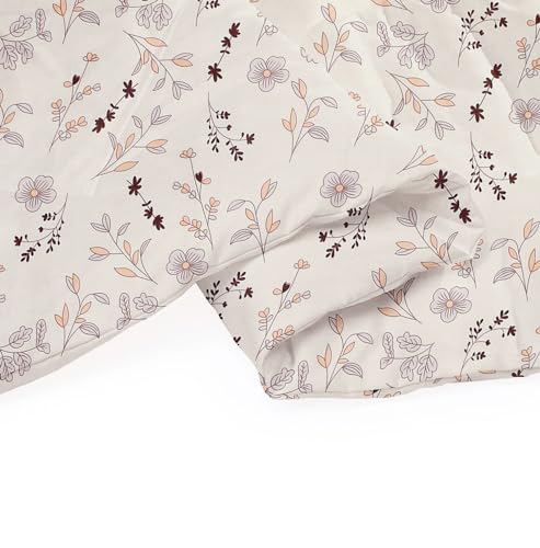 Image of BSB HOME 2nd Gen 220 GSM Microfiber Reversible AC Comforter /Blanket for Winter /Quilt /Duvets for King Size Double Bed (230X250 cm, Floral Off White)
