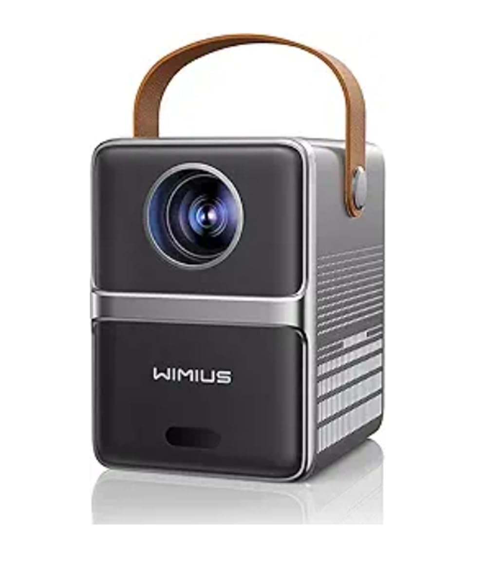 WiMiUS Proiettore Portatile 4K Smart con Netflix Ready, 800 ANSI Lumen | Leggero 0,69 kg, APP Integrate, Dolby Support, Auto Keystone/E-Focus, WiFi6 Bluetooth5.3, 1080P Nativo Full HD, HDMI ARC/CEC