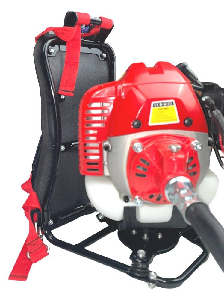 Vareador de Aceitunas Gasolina con Mochila y Caña Partida, Motor 2 Tiempos 52cc, 3 CV, Varillas de Fibra de Carbono