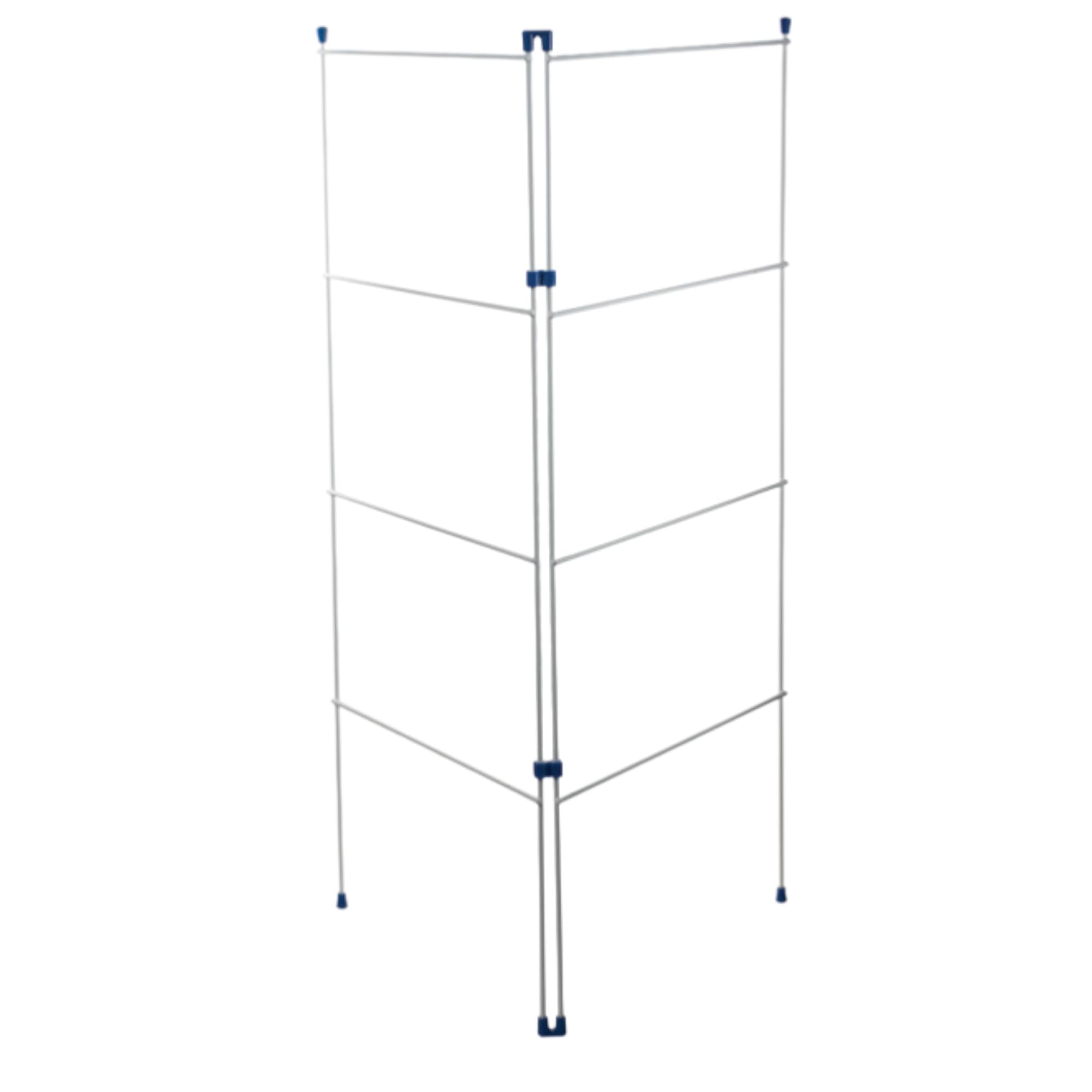 Homevibe White Heavy Duty 4 Tier Laundry Airer – Foldable Clothes Drying Rack For Indoor Use, Large Capacity (2 Fold Clothes Dryer Rack Airer)