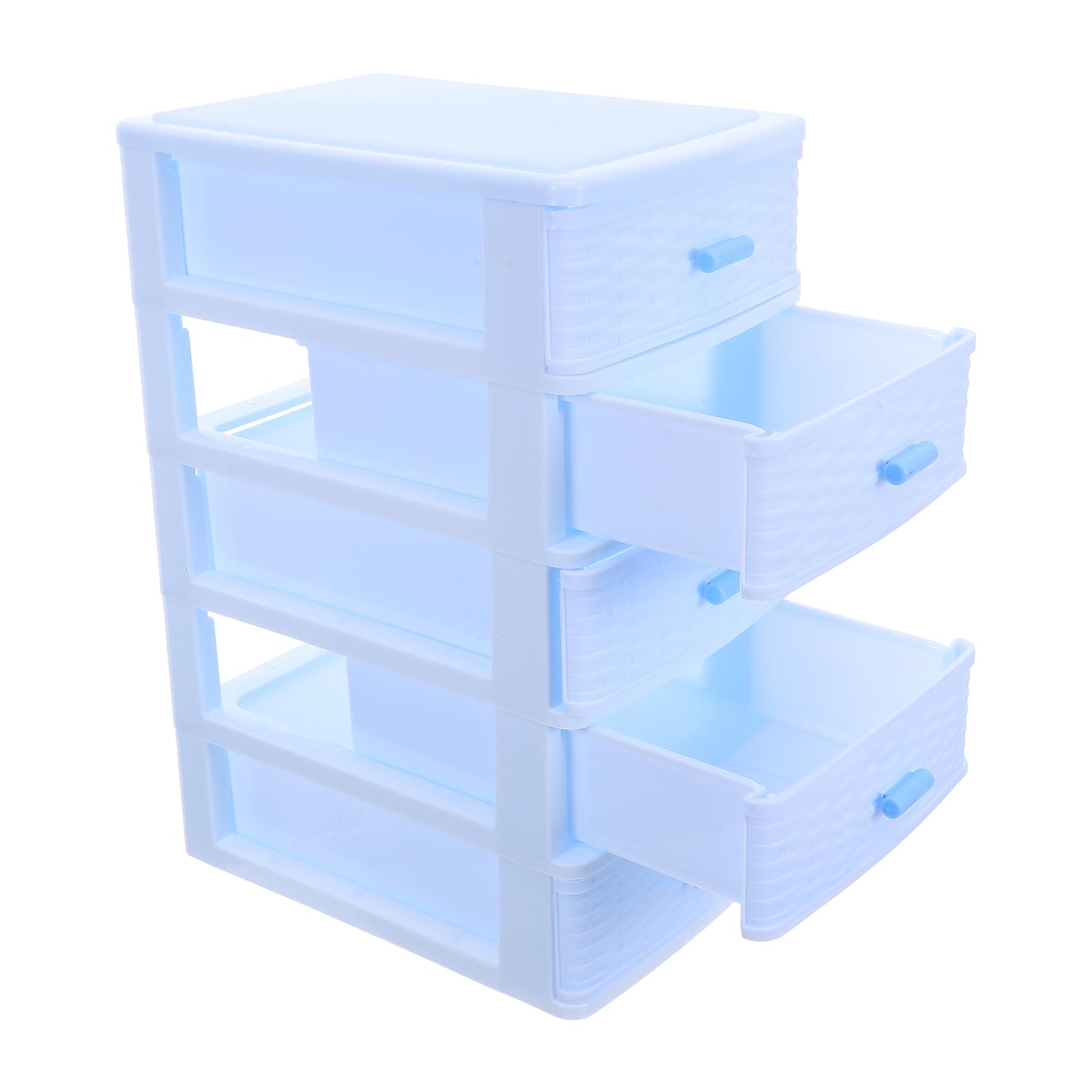 Ipetboom Schubladenschrank Kunststoff 5-lagig Mittlere Größe Stapelbarer Organizer für Schminktisch und Schreibtisch Make Up und Schmuckaufbewahrung