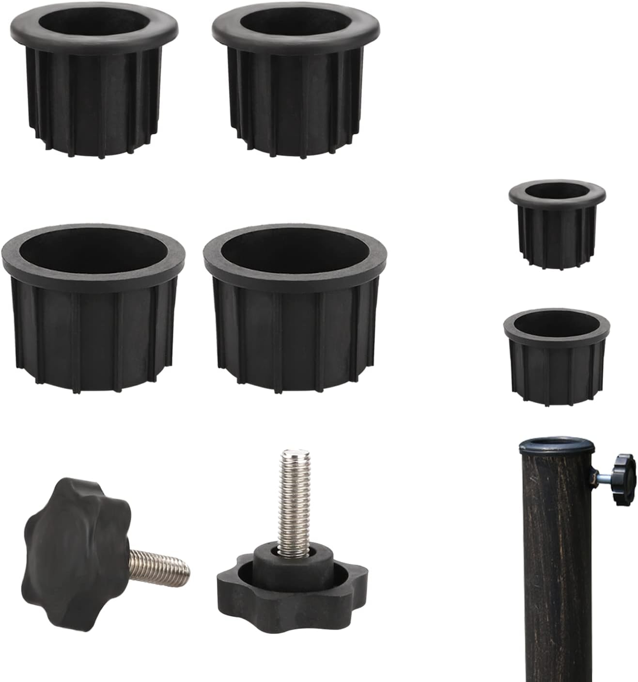 Kingovalley 4 Pcs Umbrella Base Stand Replacement Parts