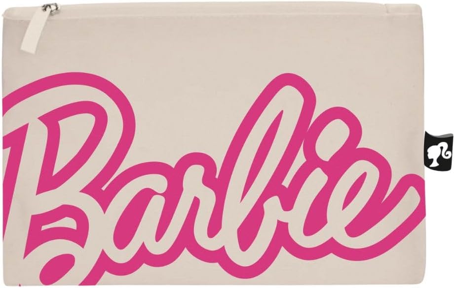 ARDITEX, Barbie Toiletry Bag, Make Up Pouch for Children, Perfect for Carrying Lo Travel Accessories, Fabric Vanity Bag, Ideal for Storing Small Objects, Cotton, 22.5 x 16 cm