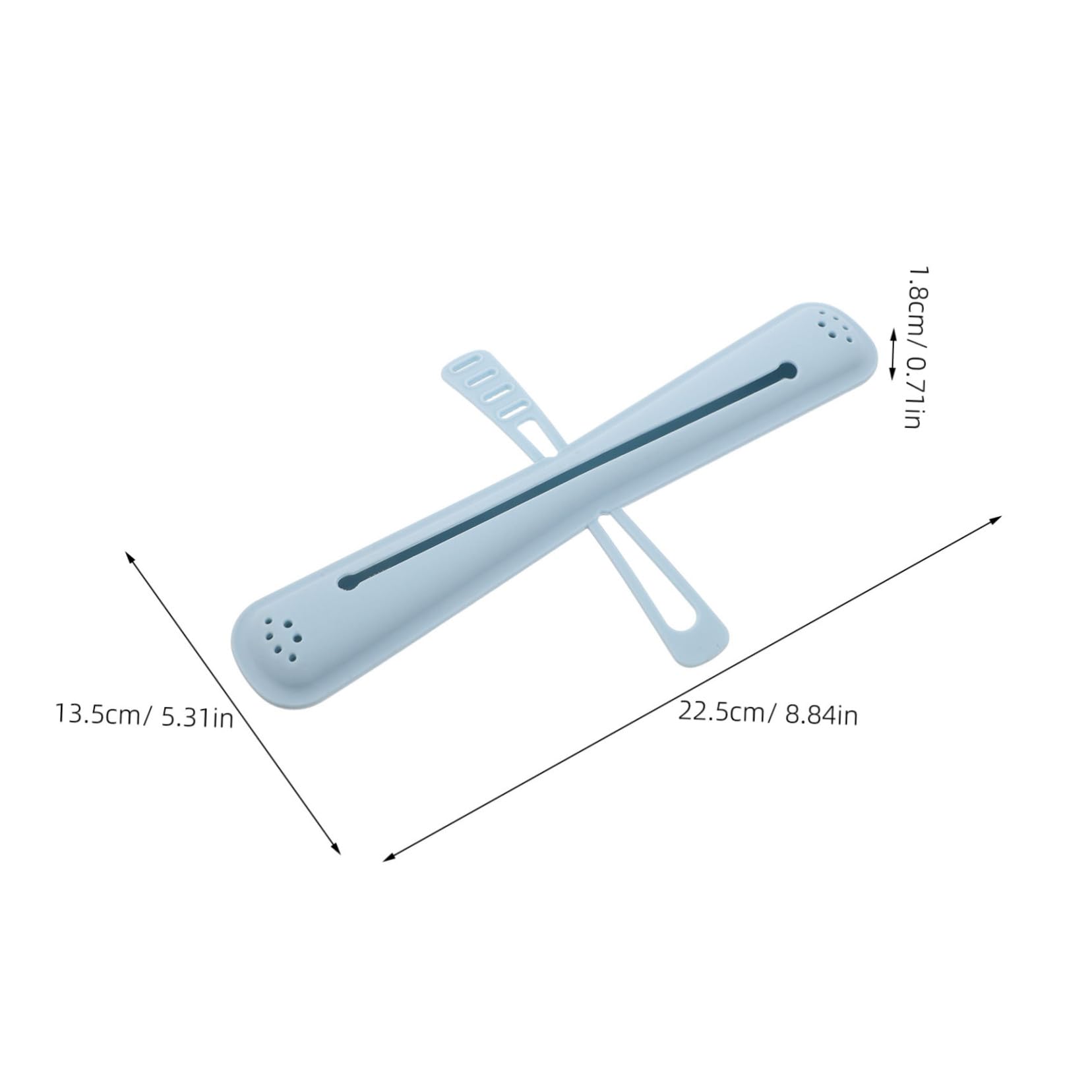 5 Piezas Estuche de Silicona para Cepillo de Dientes Portátil Compacto y Duradero Protector con Tapa para Viaje Camping y Escuela Color Azul