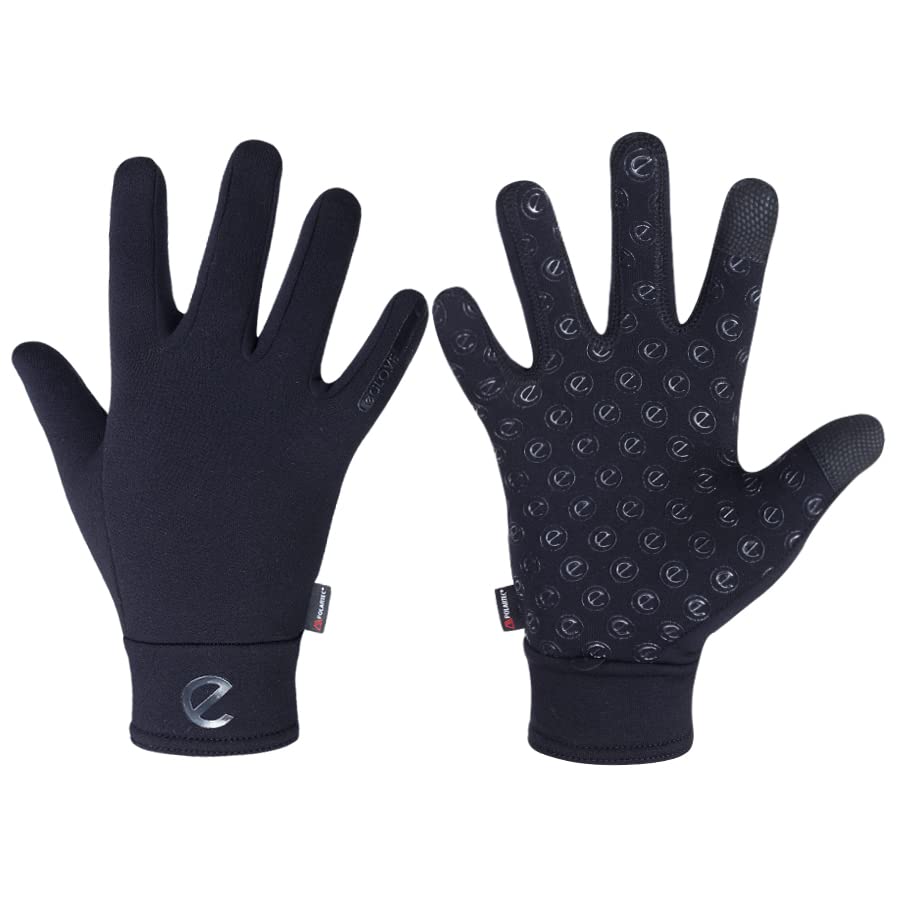 eQUEST Winter Elite Polartec - Winter Fleece Touchscreen Riding Gloves (X-Large)