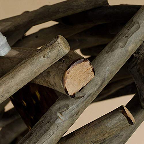 Lustre en bois rétro industriel E27 pour bar et restaurant GZZ