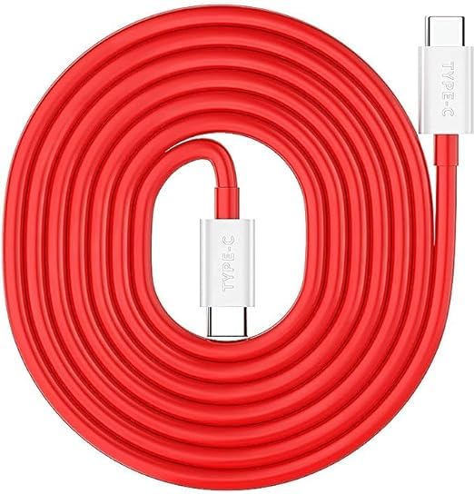 Nixst Original 65Watt Fast Charging Type C To C Cable For Oneplus 8T/ 9/ 9R/ 9 Pro/ 9Rt/ 10R/ Nord & For All Type C Devices (Only Cable) - Red (B0CJPCPXXF) Amazon Price History, Amazon Price Tracker