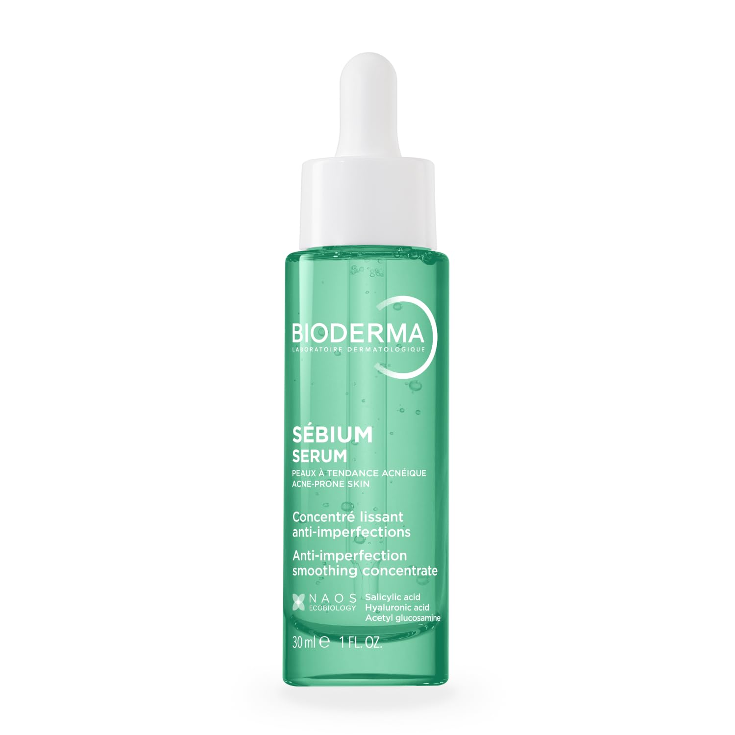 Bioderma Sébium Serum - Anti-Imperfection Smoothing Concentrate Serum with Hyaluronic Acid For Adult, Acne Prone Skin, Reduces Blemishes & Fine Lines, 30ml