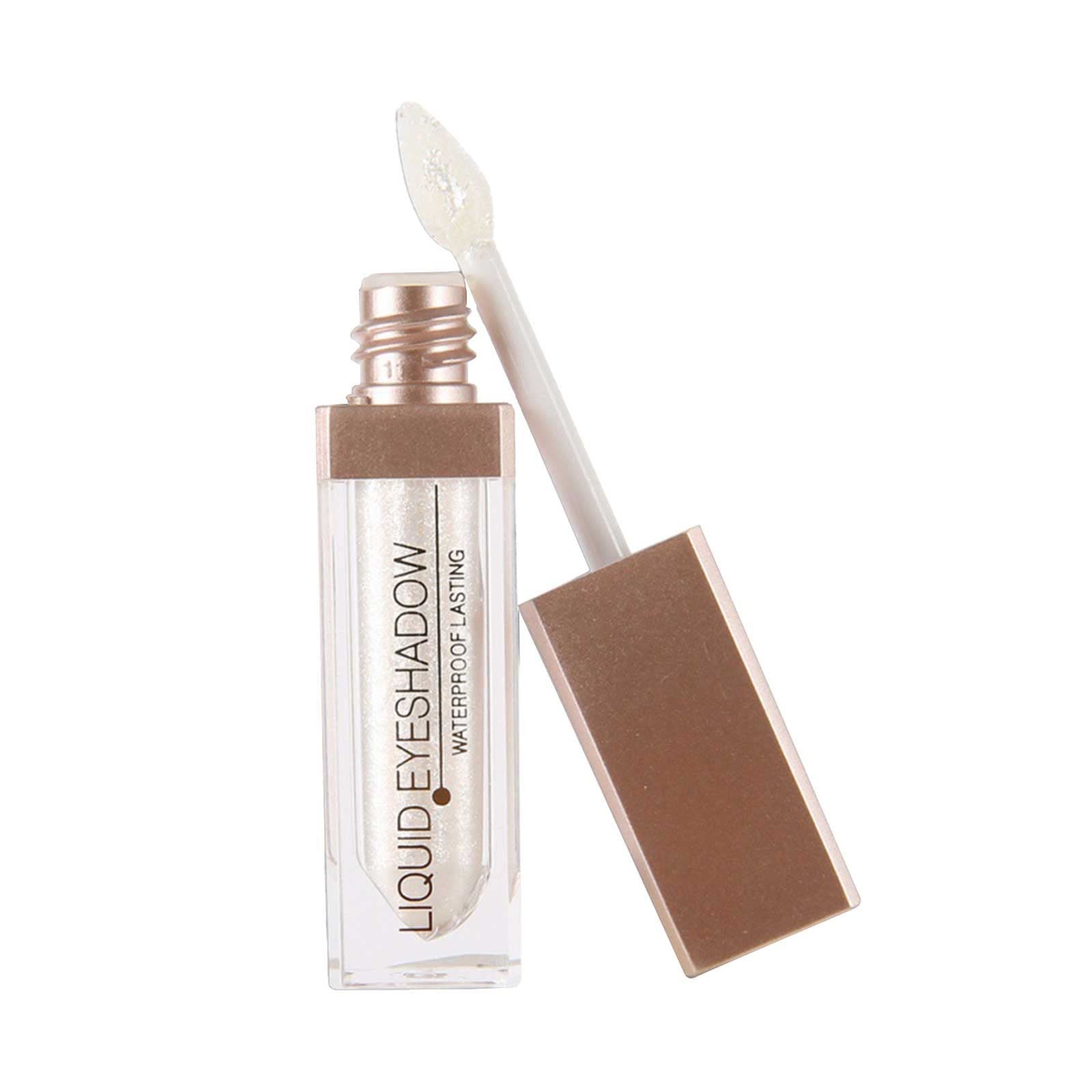 Glitter Liquid Eyeliner Liquid Eye Shadow Liquid Metal Sequins Diamond Dazzling Sparkling Pearly Eyeliner Liquid 5.5ml Make up Platte Sets (F, One Size)