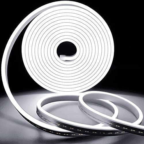 Rufous 5 Meter LED Neon Light Rope, Waterproof Outdoor Flexible Strip Light with Adapter for Diwali,Christmas,Home Decoration. (White)