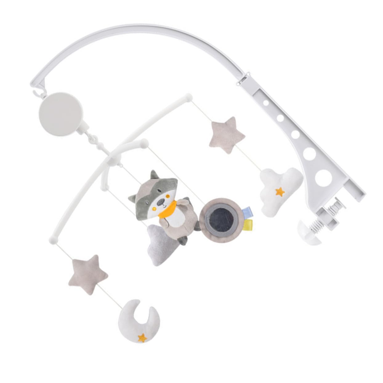 Pendente per Culla Girevole Carillon in Plastica per Ragazzo Ragazza | Ornamento Sospeso per Cameretta, Regalo per Battesimo e Shower, Decorazione da Letto