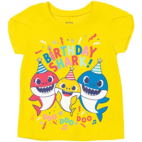 Pinkfong Baby Shark Girls Birthday T-Shirt Infant to Little Kid