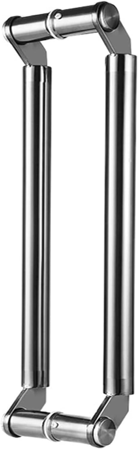 Double-Sided Push Pull Door Handle - 150cm (5ft) Brushed Stainless Steel for Steel & Aluminum Doors, Durable Ladder Style, Modern Design, Ideal for Home & Commercial Use
