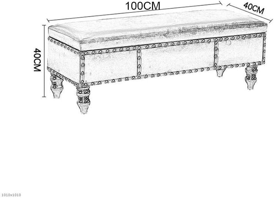 Repose-pieds ottoman rectangulaire rouge 60 cm et petit tabouret - 4