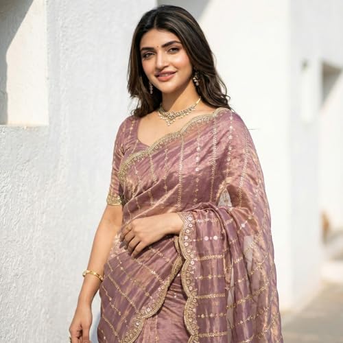 Image of Amazon Brand - Tavasya Womens Saree