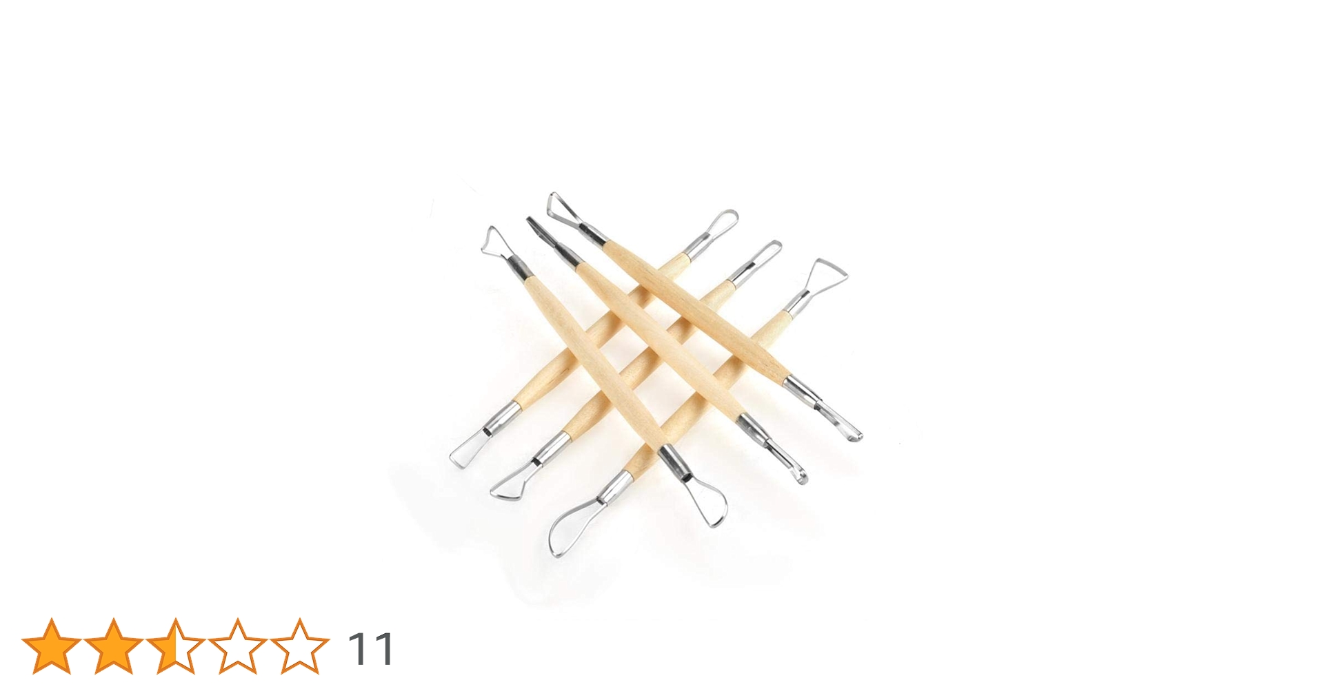 Amazon.co.jp: 【6PCSセット】 かきべら 粘土道具 粘土ヘラ 両端