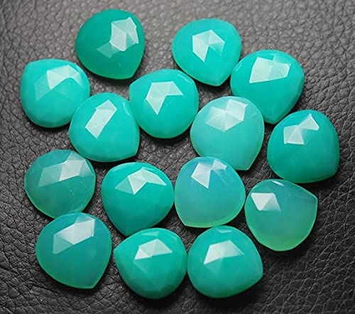 Chrysoprase en cœur 14mm idéale pour créer vos bijoux bohèmes chic