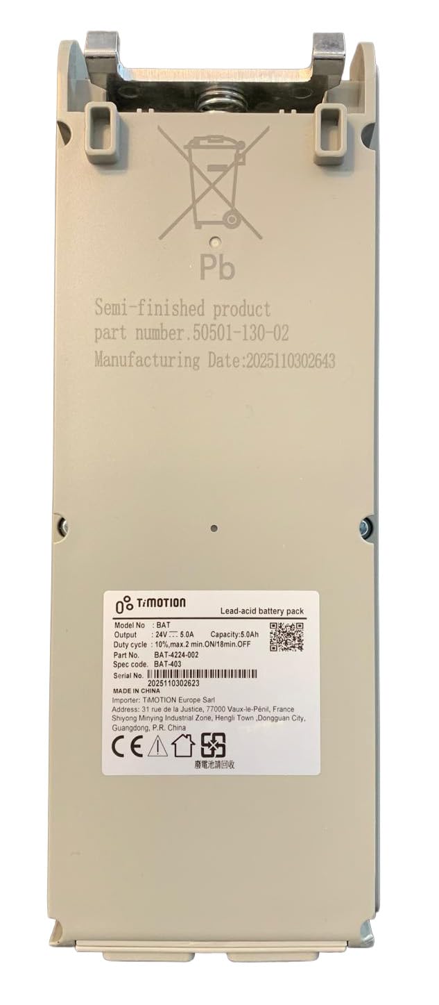 Batteria per il 180 kg per sollevamalati linea Kompass e arkimed modelli RI835 RI830 RI820 RI810 RI710 RI701 RI815 RI705 Art. RIR110