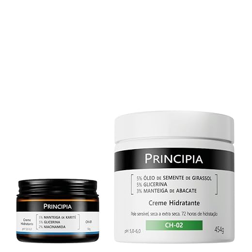 PRINCIPIA, Kit Cremes Hidratantes Facial e Corporal CH-01 + CH-02