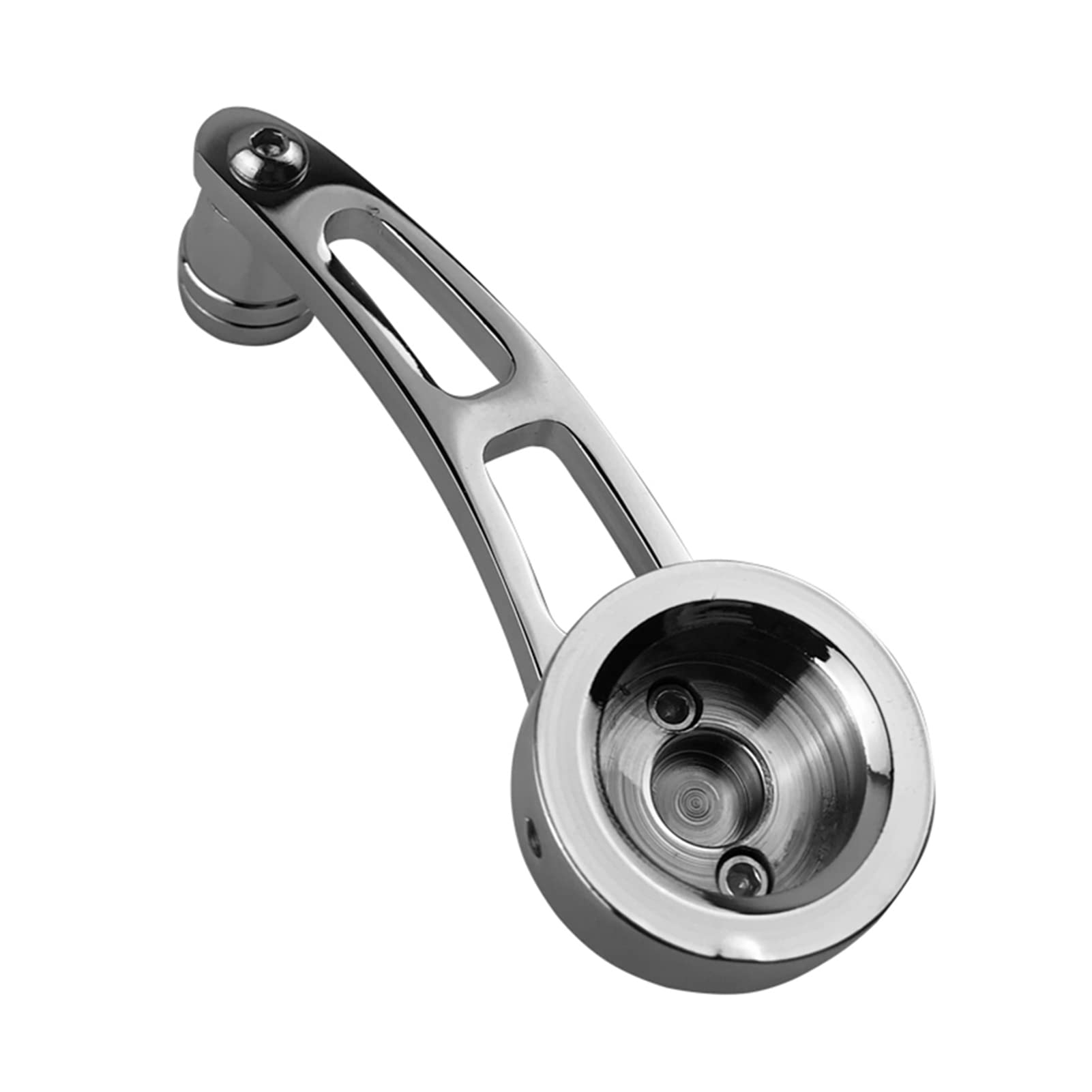 1 Paire Poignée de Porte à Manivelle,Manivelle de Fenêtre de Voiture Enrouleur de Poignée de Manivelle de Fenêtre Alliage D'aluminium Poignées de Lève-vitre de Voiture,Argent