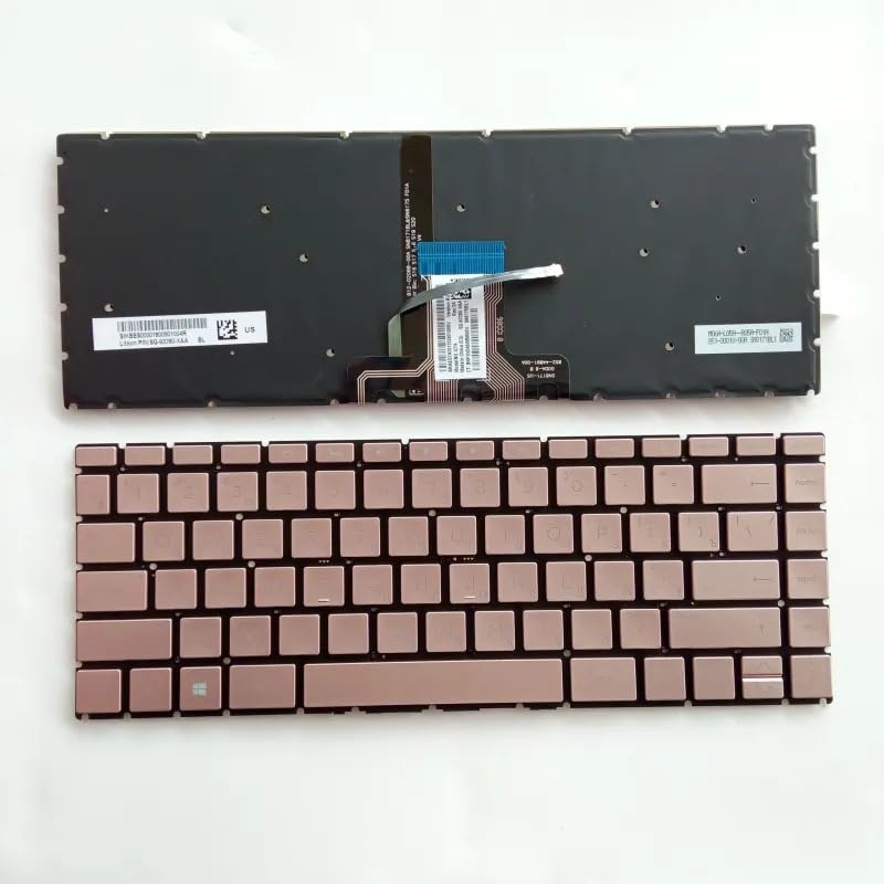 Clavier américain HP TPN-Q190 TPN-Q207 | Finition or haut de gamme rétroéclairé