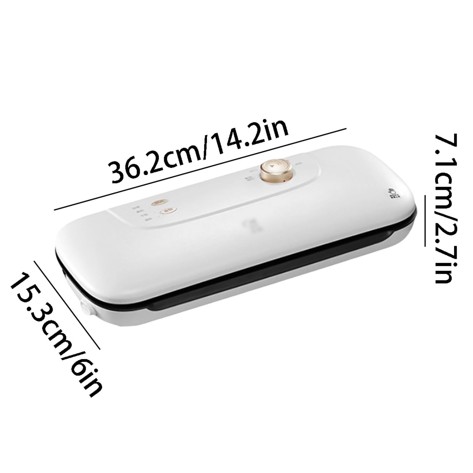 Ligero Selladora al vacío de plástico, selladora automática de un solo toque for conservar la frescura, potente selladora de sellado más largo, 5 bolsas de sellado al vacío poderoso