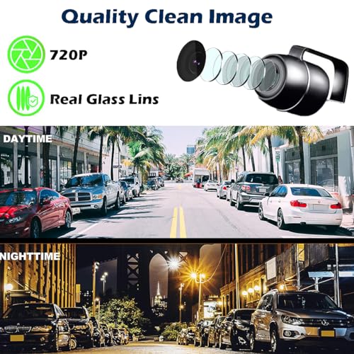 Image of Backup HD Camera Rear Front View License Plate Night Vision Waterproof Compatible with Kenwood Car Radio DDX26BT DDX340BT DDX376BT DDX396 DMX125BT DMX907S DMX7705S DMX7706S DNX6990HD