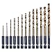 Produktbild Am-Tech F1120 13pc 1/4"TITANIUM BESCHICHTETES HSS BOHRGERÄT BIT SET