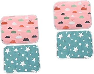 FRCOLOR 4 Peças Tapete De Xixi Para Animais De Estimação Forros De Gaiola De Coelho Almofadas De Xixi De Animais Pequenos Capa De Assento De Animal Forro De Bandeja De Hamster Forros De