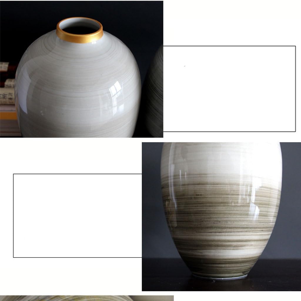Vaso Soggiorno Vaso in Ceramica Composizione Floreale in Stile Cinese Ornamenti Floreali creativi Dipinti a Mano Vasi di Fiori