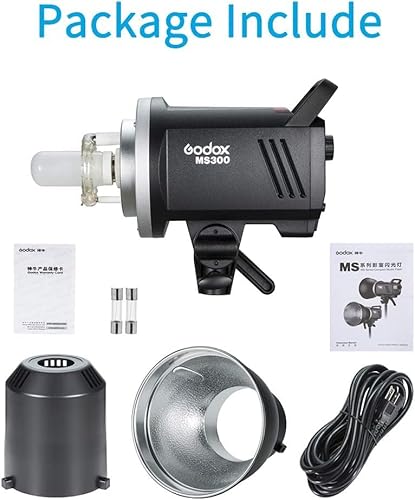 image for Godox Strobe Light Photography MS300 300W Studio Flash - 2.4G Wireless